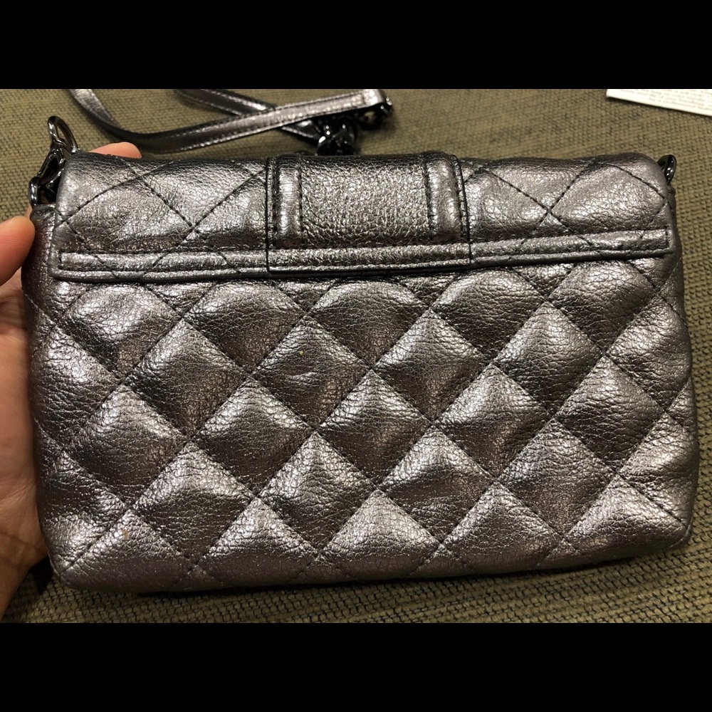 Calvin Klein Leather Crossbody Shoulder Bag Purse - Picture 6 of 16